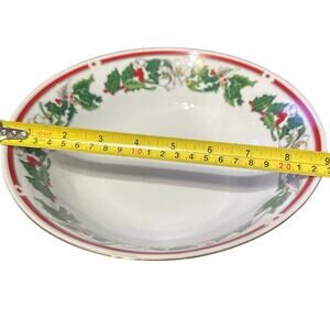 2 Lynn’s Fine China Serving Bowls, 9” & 7.5” St Maria pattern Sango Noel #8401